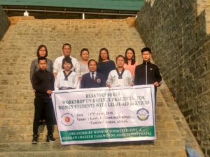 20th April, 2018 RUSA SPONSORED WORKSHOP ON DEFENCE PRACTICE FOR WOMEN WOMEN STUDENT
